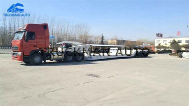 120 tonnes de basse de lit remorque de conteneur, camion de remorque de Lowbed avec l'échelle hydraulique