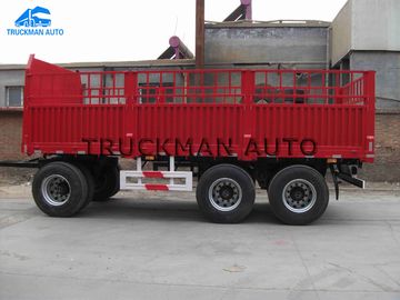 Camion de remorque de mur latéral de barrière plein 40-60 tonnes de 7500*2500*3000mm surdimensionnés