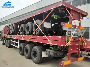 Transport à plat de remorque de conteneur de transport de sécurité 40 pi avec le pneu de Linglong
