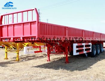 60-80 tonnes de mur latéral semi de tracteur de la remorque 3 d'axes de Fuwa pour le conteneur et la cargaison en vrac