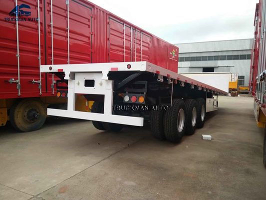 60 tonnes de remorque à plat de conteneur pour le transport de cargaison en vrac