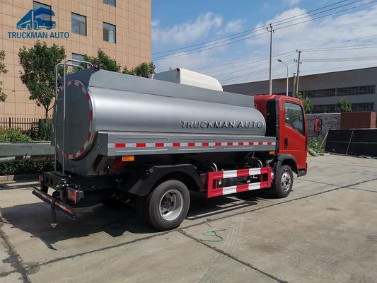 6000 camion-citerne aspirateur de mazout de camion de lumière du litre HOWO 7.50R16