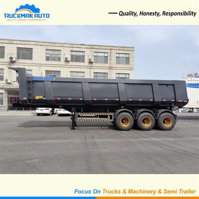 70 tonnes 3 d'axe de remorque semi, levage de Hyva de remorque de décharge de remorque de tracteur