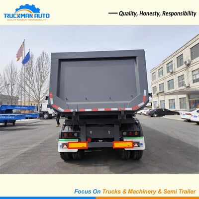 70 tonnes 3 d'axe de remorque semi, levage de Hyva de remorque de décharge de remorque de tracteur