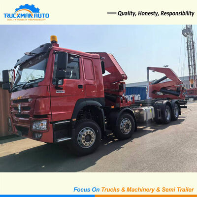 Camion de chargement latéral de conteneurs SINOTRUK HOWO pour le Guyana