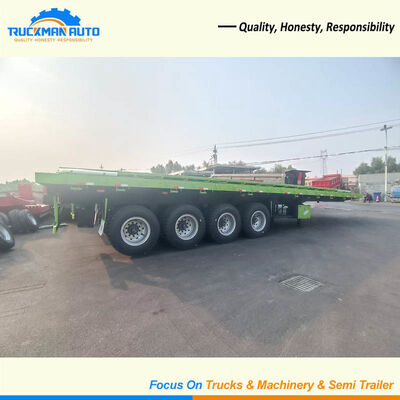 Remorque basculante latérale 4 essieux 100 tonnes prix d'usine pour le transport de marchandises