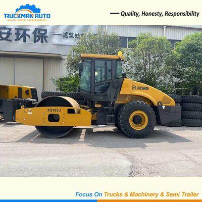 Force d'excitation élevée XCMG XS143J Roller de route à tambour unique