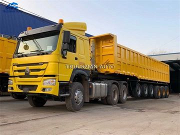 Remorque de décharge de traînée de charge de marque de camionneur pour la demande de transport de bauxite du Ghana