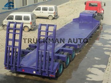 3 ligne 6 lit de remorque de camion d'axes bas, bas camion de lit chargeant 100 tonnes