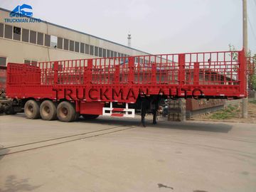 Du manganèse Q345 camion de remorque semi, semi remorques de stockage transportant la cargaison et les conteneurs