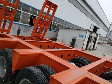 Bas transport de lit de chargement de remorque lourde de camion l'excavatrice 100 tonnes
