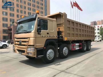 Howo 8x4 12 roule le camion à benne basculante résistant 50 tonnes de sable et chargement en pierre